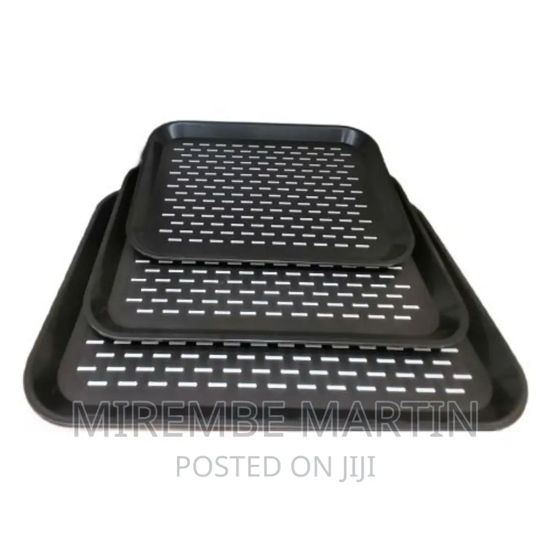 PCS of Rubber Non-Slip Serving Trays Platters-