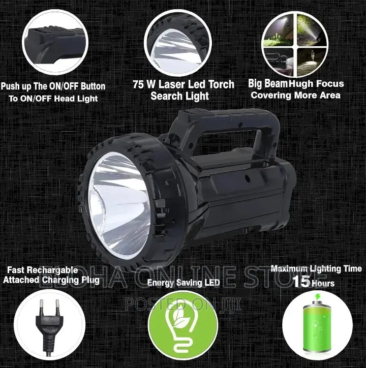 Heavy Duty Rechargeable Search Light