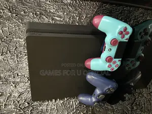 Chipped Ps4 Slim Black in Color