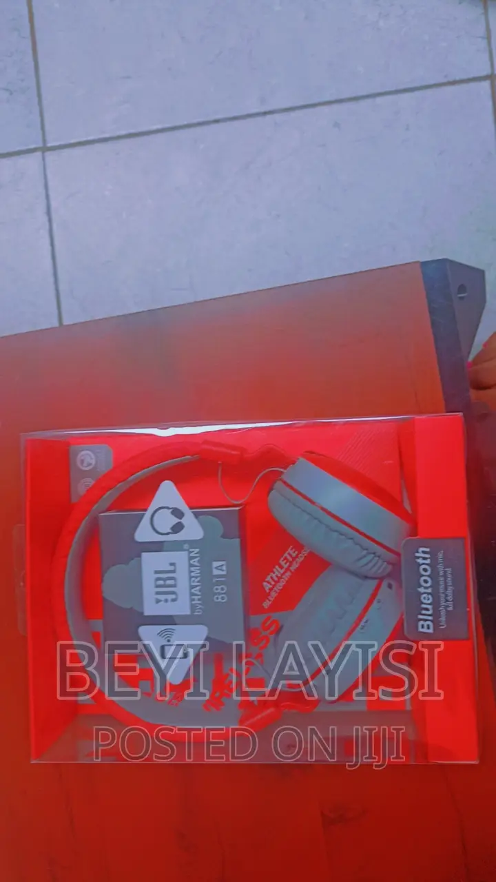 Red JBL Headphones Bluetooth and Wired