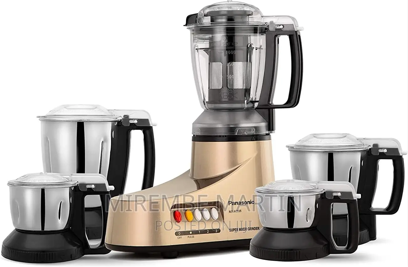 Panasonic MX-AC555 550W Mixer Grinder With 5 Jars,