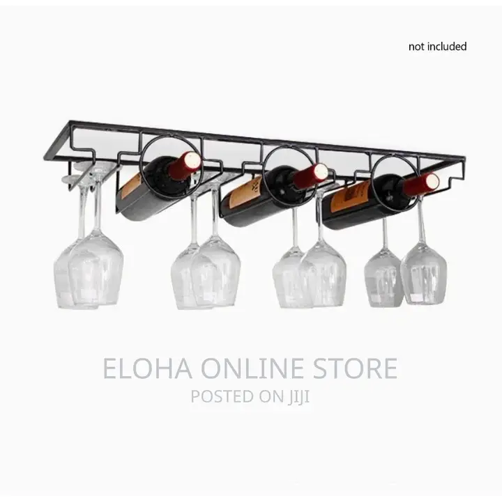 Wall Mounted Metal Wine Rack