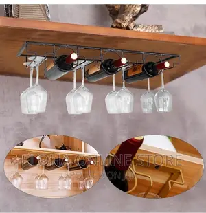 Wall Mounted Metal Wine Rack