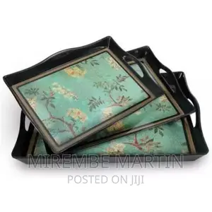 3pieces of Melamine Serving Trays Platters,