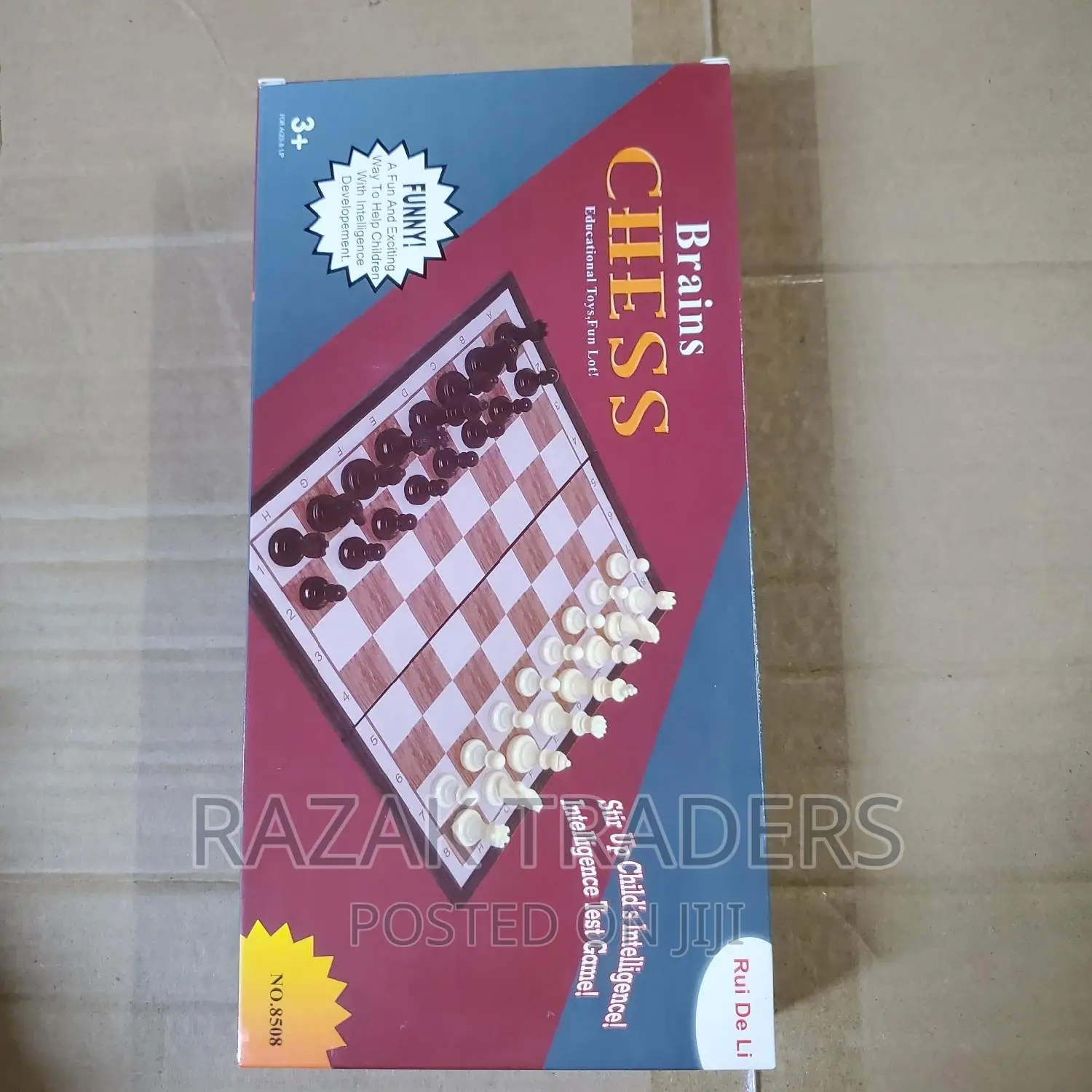 Chess,Draft and Backgammon All in One Foldable Wooden Board