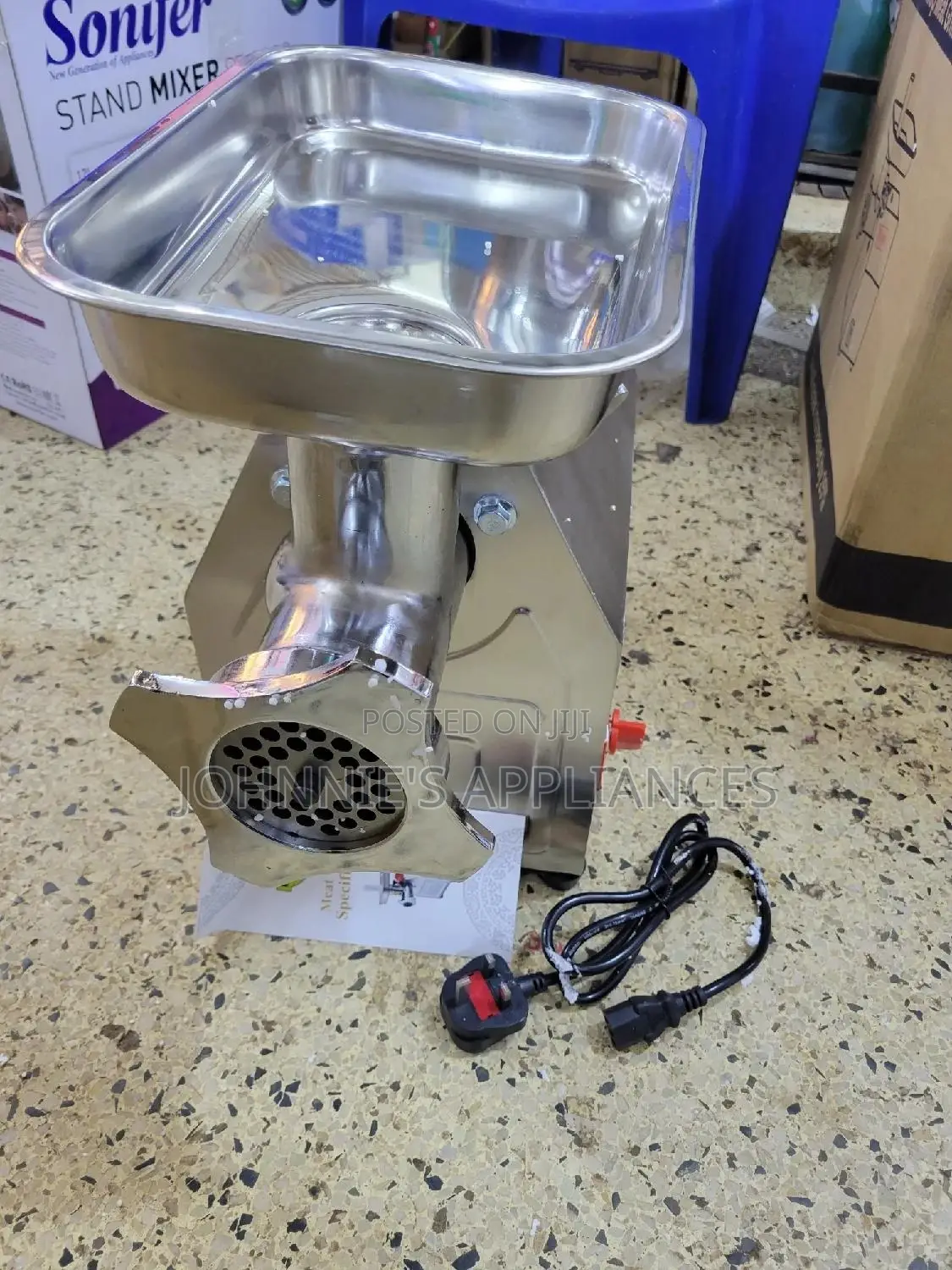 Commercial Multifunctional Meat Grinder Size 22 Copper