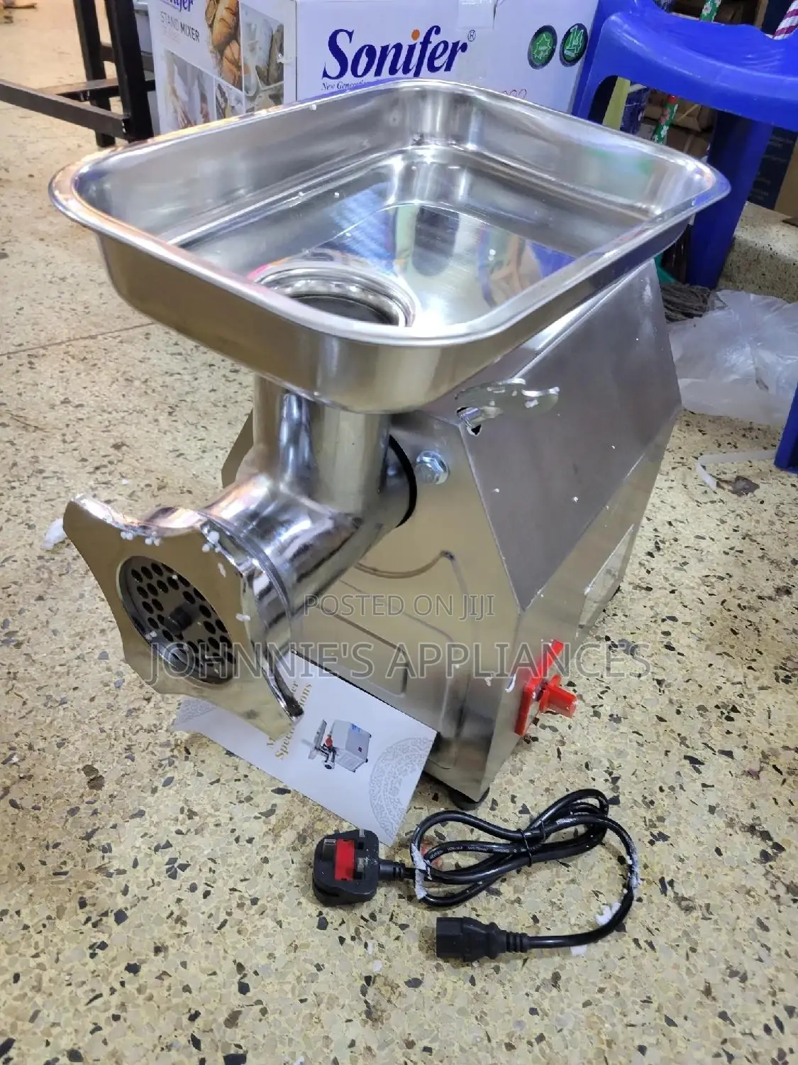 Commercial Multifunctional Meat Grinder Size 22 Copper