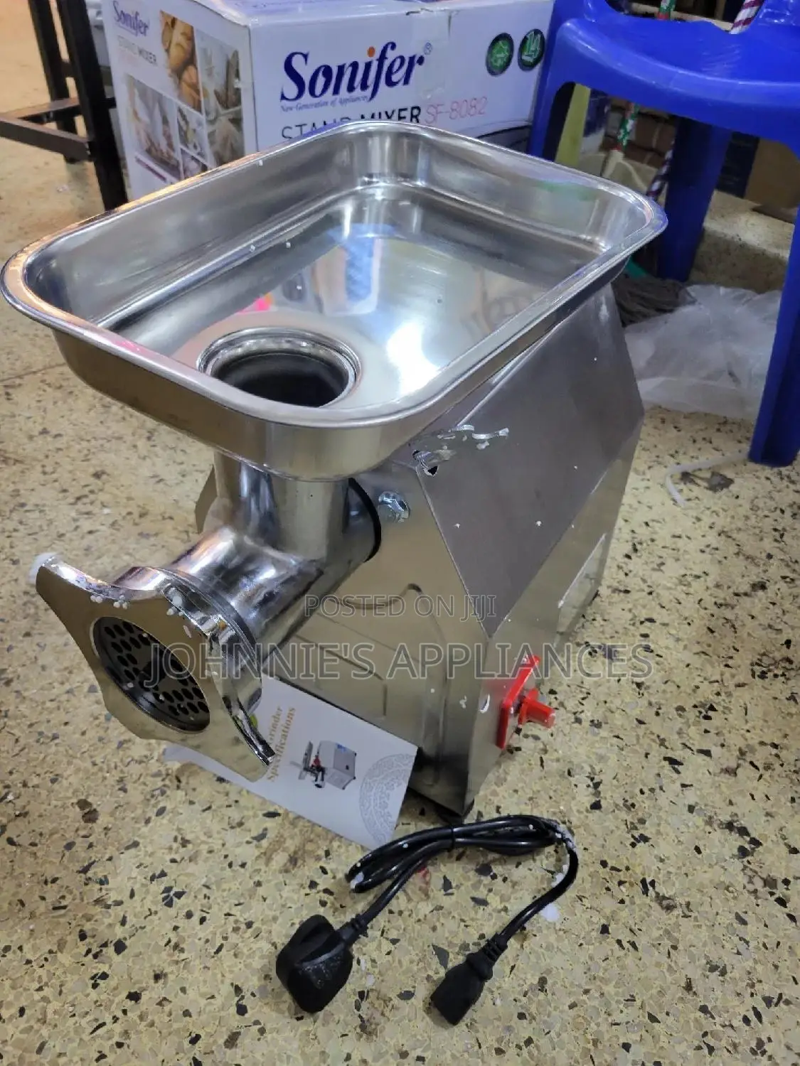 Commercial Multifunctional Meat Grinder Size 22 Copper