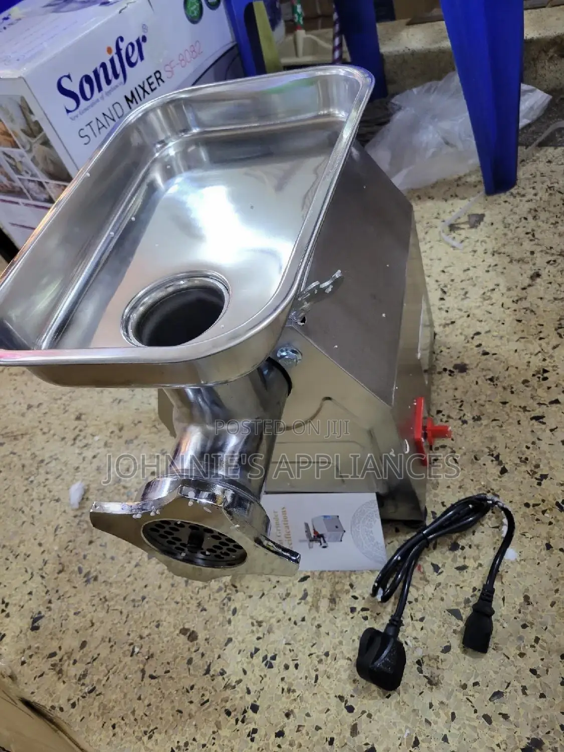Commercial Multifunctional Meat Grinder Size 22 Copper