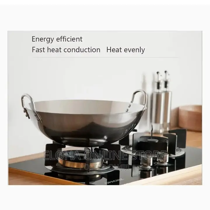 Stainless Steel Wok Frying Pan