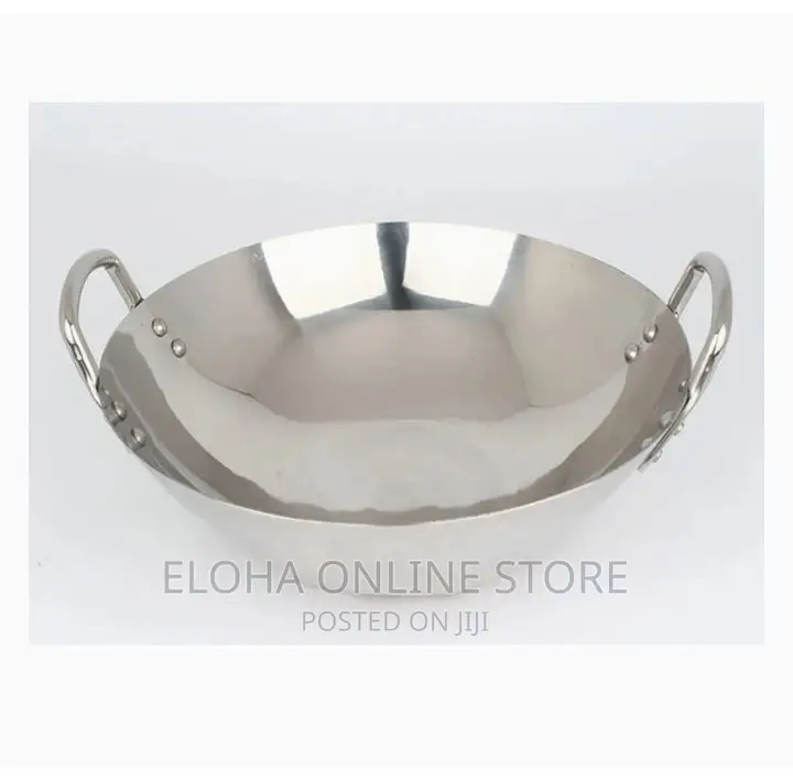 Stainless Steel Wok Frying Pan