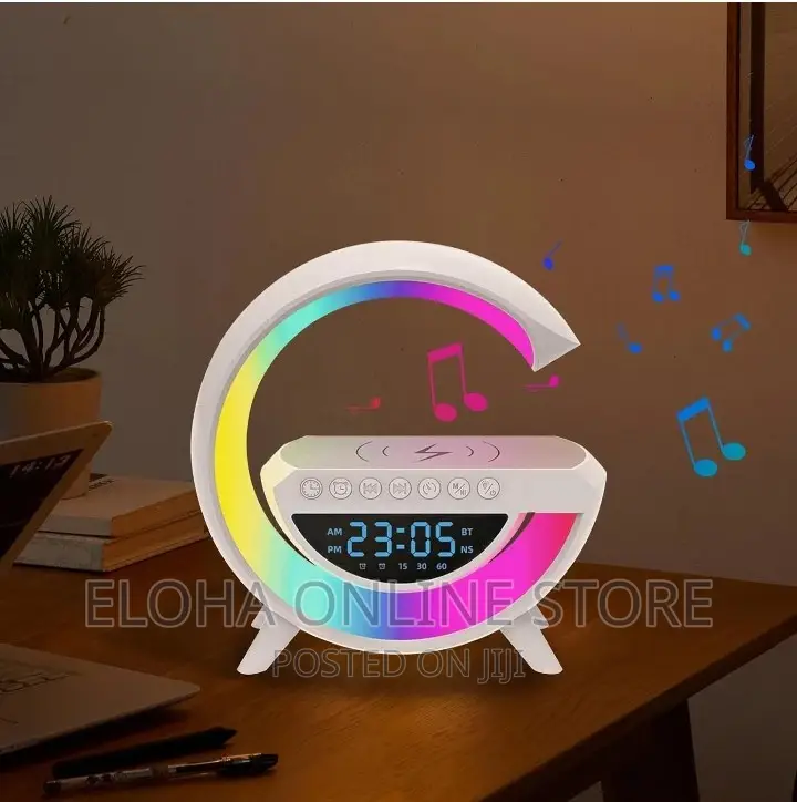 Multifunctional Smart Wireless Speaker With Wireless Charger