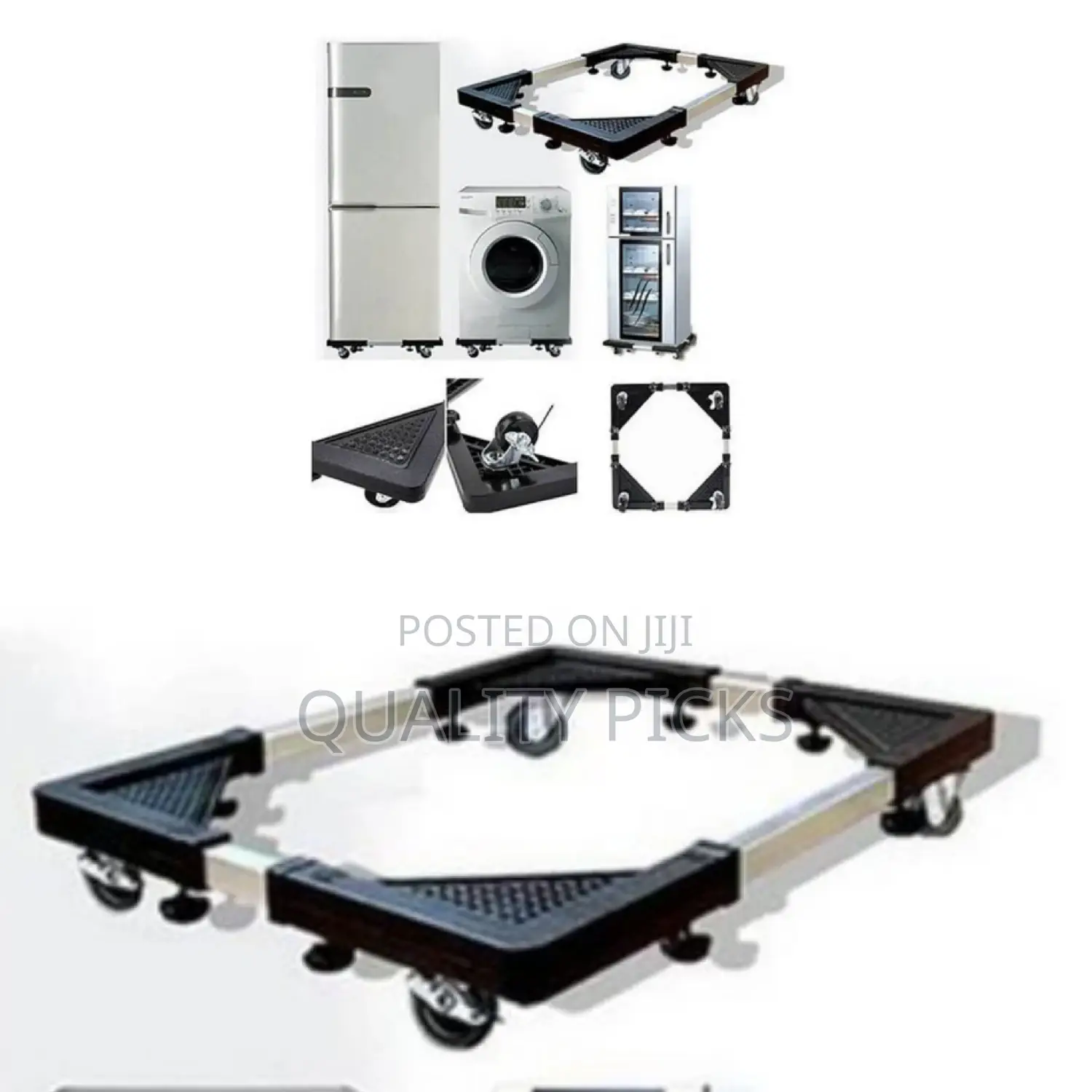 Adjustable Movable Washing Machine Base Stand