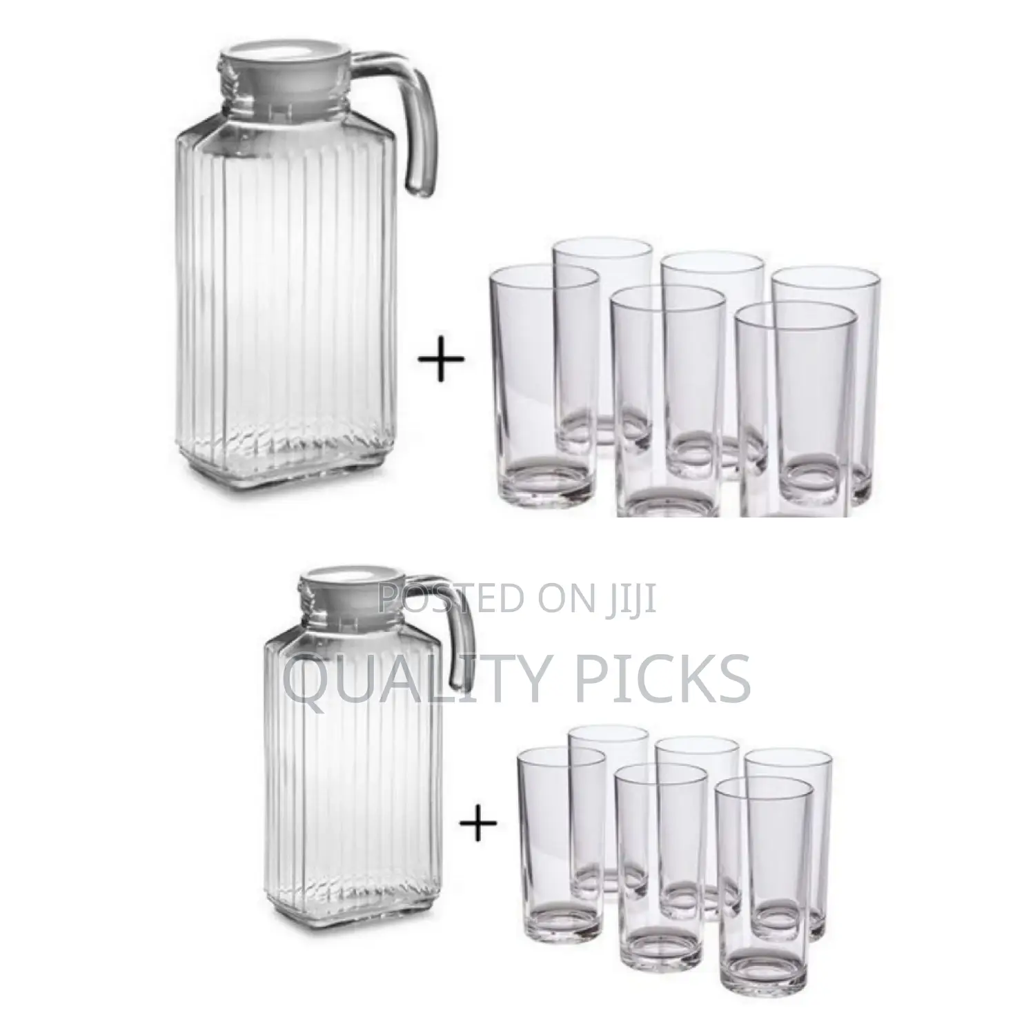 Water Jug With Glass