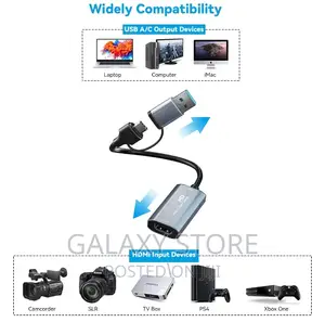 HDMI to USB/USB C Video Capture Card ,USB 3.0 Type C