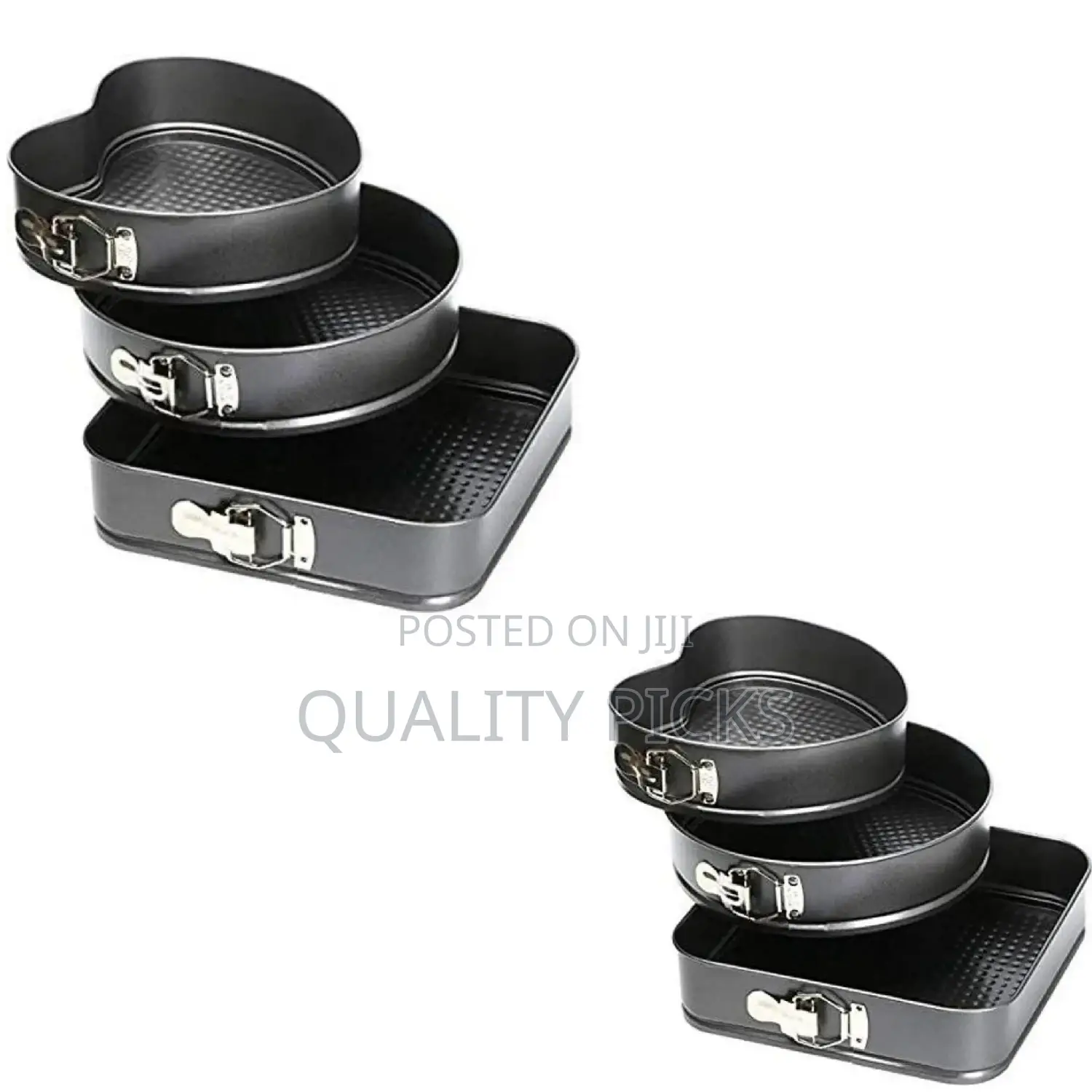 Black Baking Molds Set