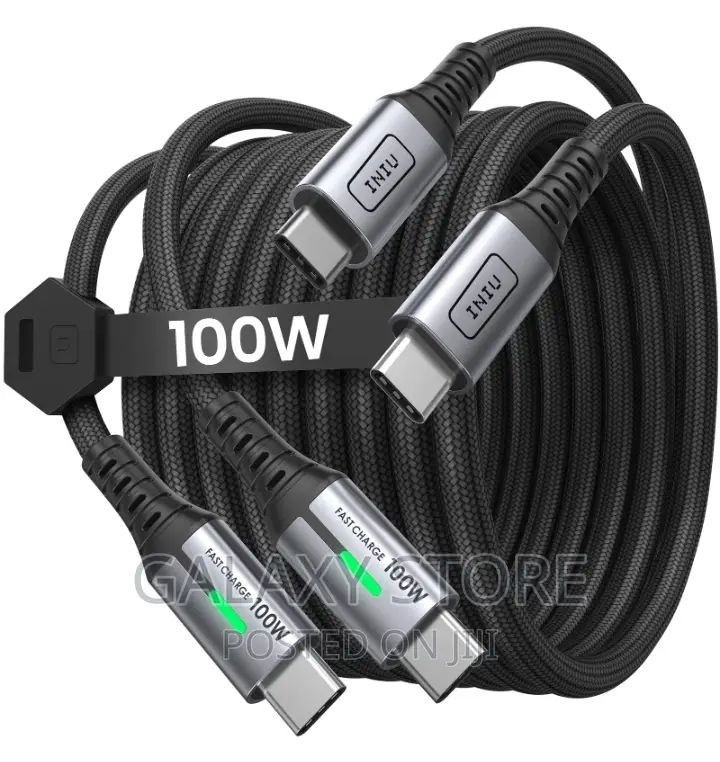 100w USB C to USB C Data Cable Samsung Galaxy iPad Macbook
