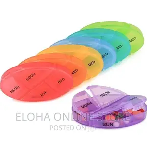 Pill Pro Box Organizer With 7 Single Box 4 Daily Compartment