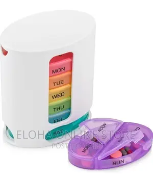 Pill Pro Box Organizer With 7 Single Box 4 Daily Compartment
