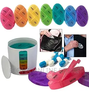 Pill Pro Box Organizer With 7 Single Box 4 Daily Compartment