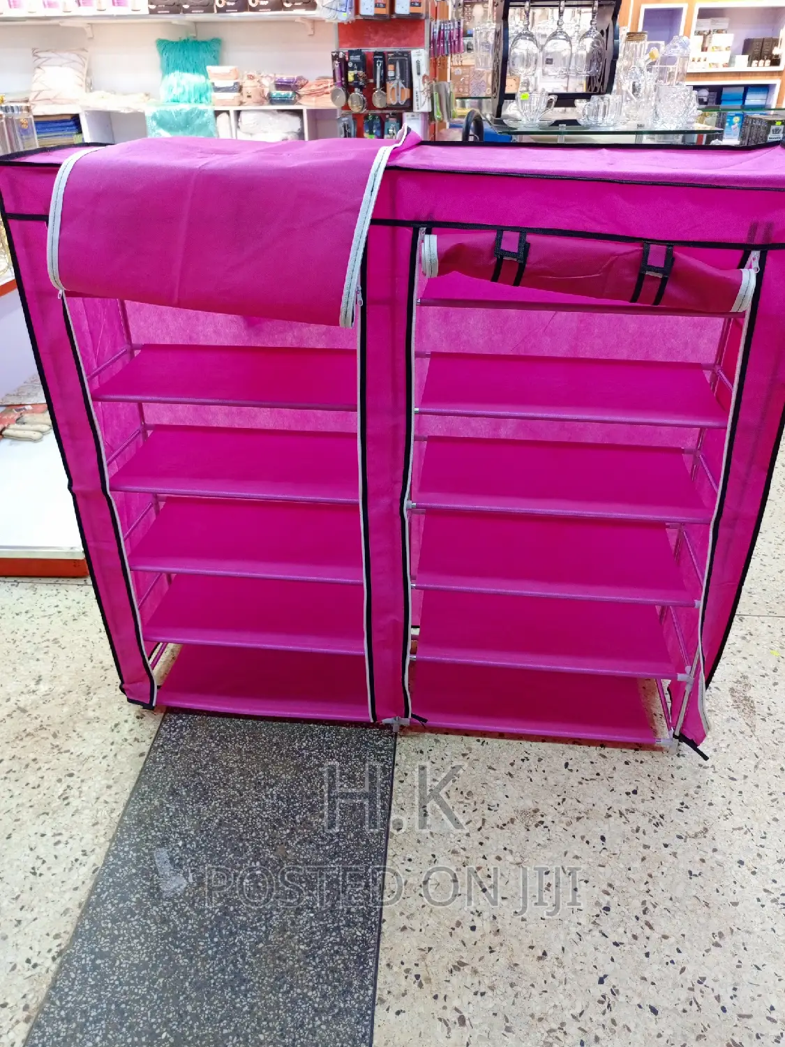 6 Tier Shoe Rack With Cover
