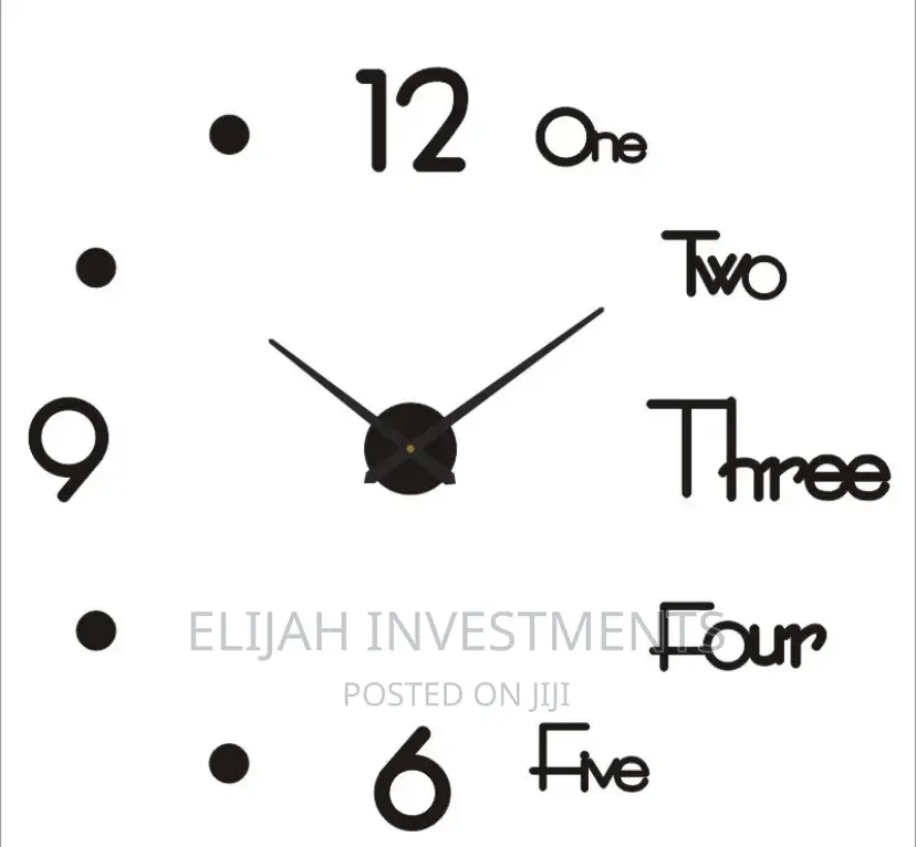 3D Modern Wall Clock