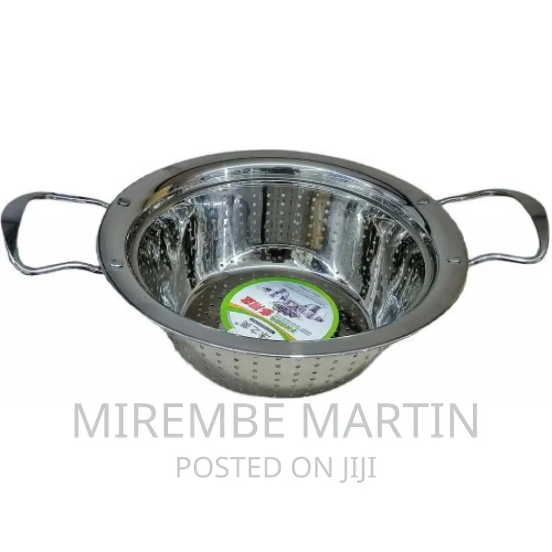 28 Cm Stainless Steel Rice, Vegetable Washing Strainer