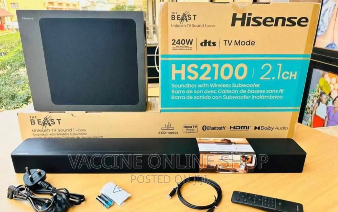 Hisense Sound Bar Hs2100 240wtts/Hisense Sound Bar (08adg)