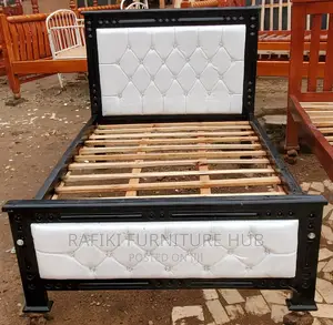 Leather Bed / 5by6 Bed / Wooden Bed/ Furniture/ Luxury Bed