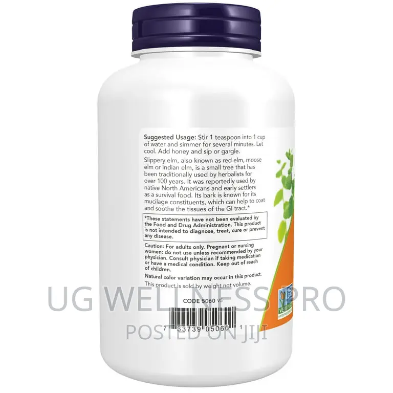 NOW Foods, Slippery Elm Powder, 4 Oz (113 G) Soothes Gut