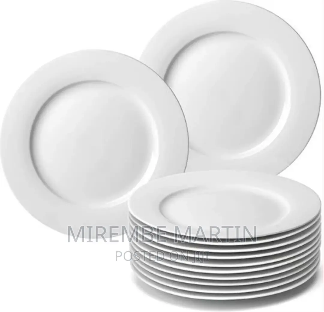 6 Inch 12-Piece Porcelain Salad, Dessert Side Plates-