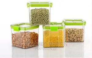 700ml 4-Piece Plastic Transparent Plain Storage Nox