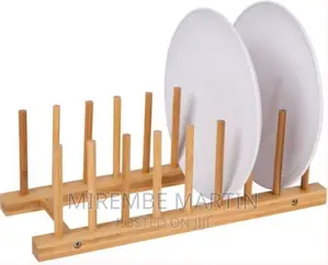 Plate Holder and Pot Lid Organizer Storage Rack