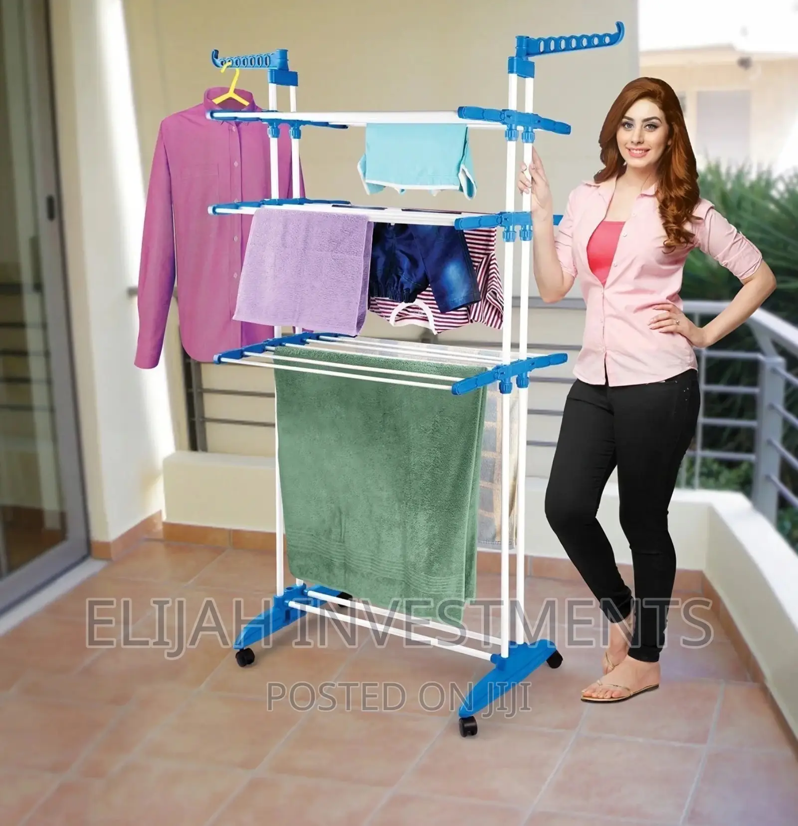 4-Tier Foldable Cloth Drying Rack