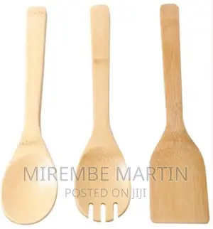 Kitchen Tools Set – Wooden Solid Turner, Spatula, Slotted