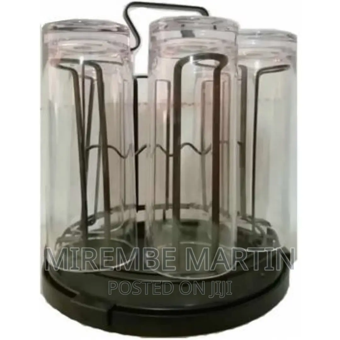 Round 6 Glasses, Cups Holder Stand Storage