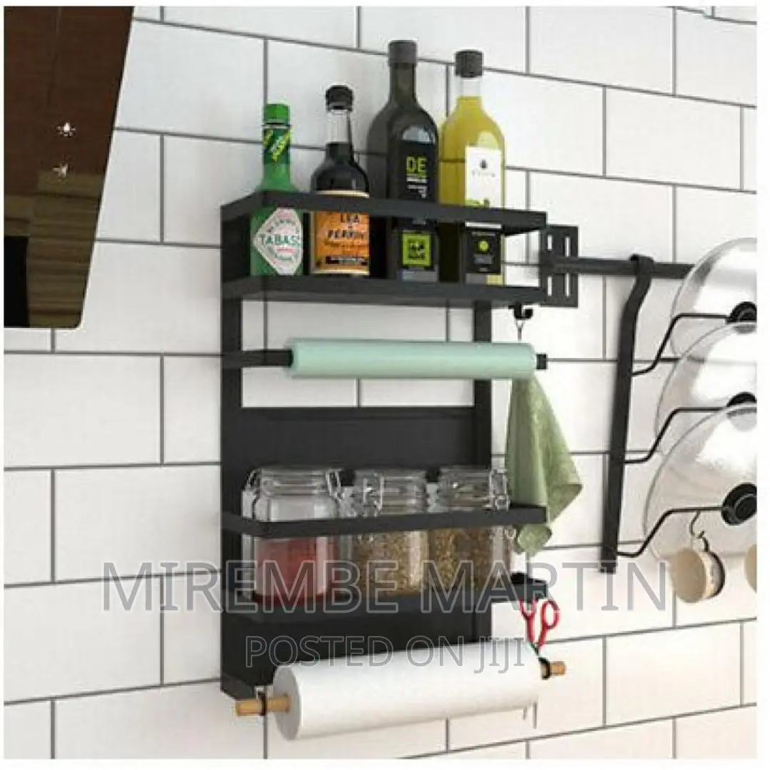 Magnetic Fridge Side Shelf Storage Organizer,