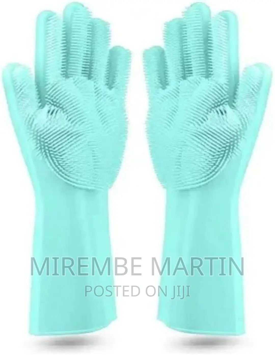 1pair of Bathroom and Kitchen Silicone Cleaning Hand Gloves