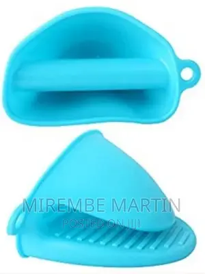 2piece Silicone Oven Mitts, Pot Cooking Finger Heat Gloves