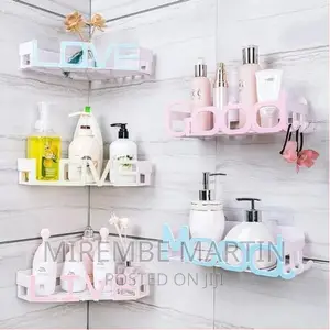 1piece Letter Wall-Mounted Bathroom Shelf Rack Holder