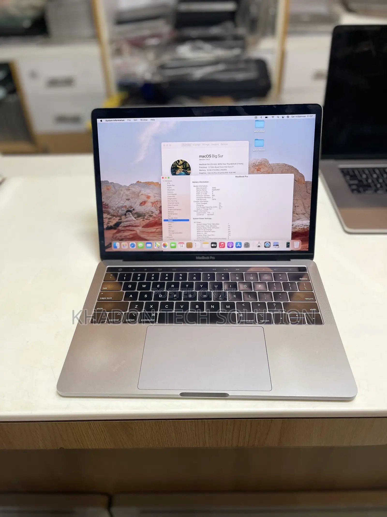 Laptop Apple MacBook Pro 2018 16GB Intel Core I7 SSD 500GB