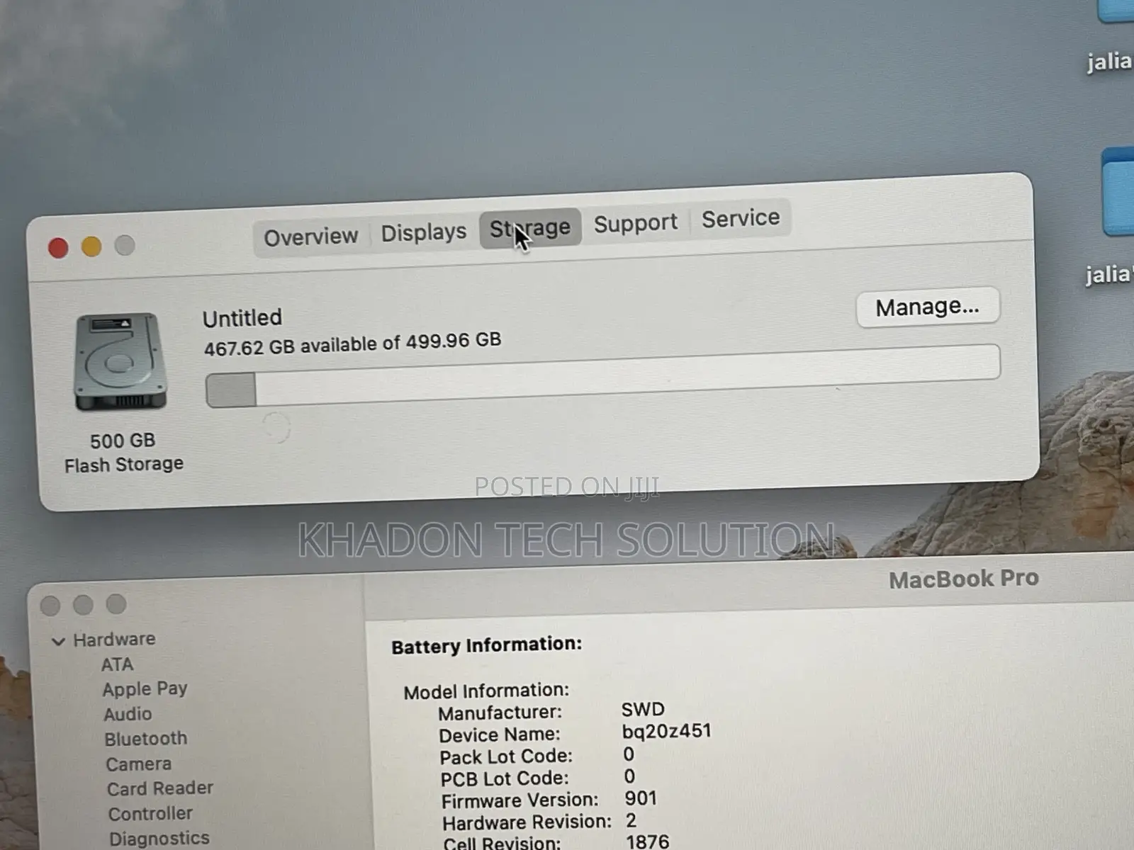 Laptop Apple MacBook Pro 2018 16GB Intel Core I7 SSD 500GB