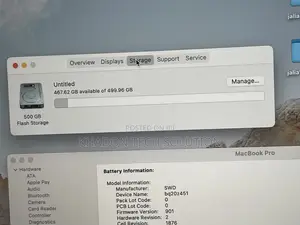 Laptop Apple MacBook Pro 2018 16GB Intel Core I7 SSD 500GB