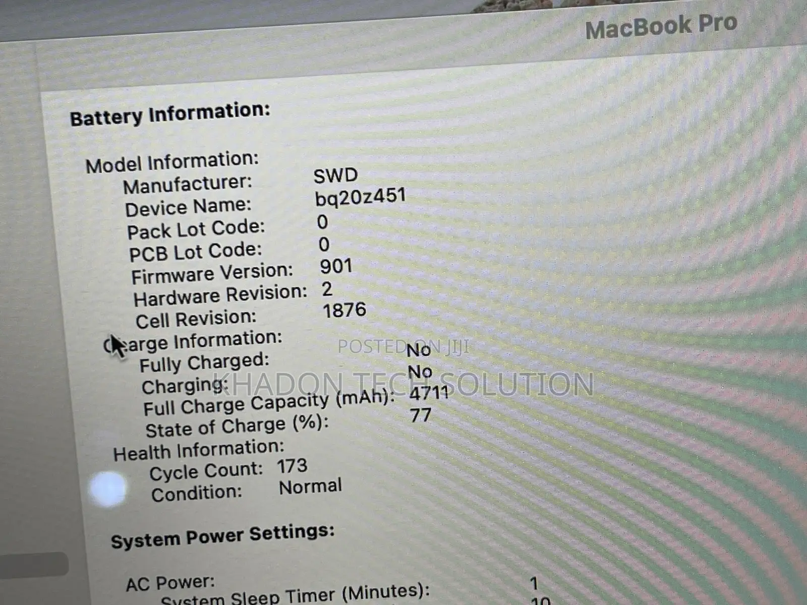Laptop Apple MacBook Pro 2018 16GB Intel Core I7 SSD 500GB