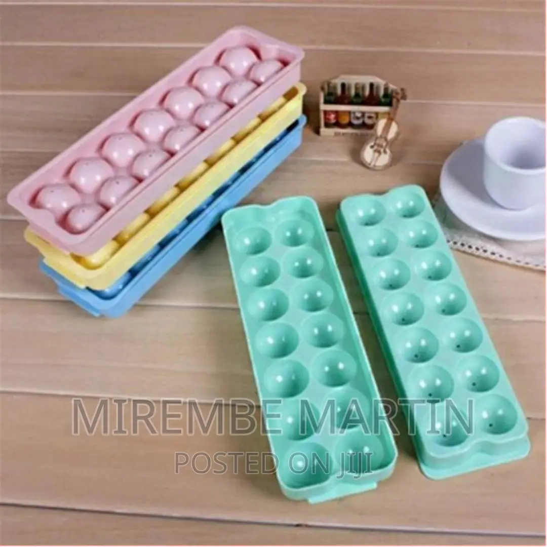 2piece, 14 Grid Round Ice Cube Tray Mould Ice Ball Maker