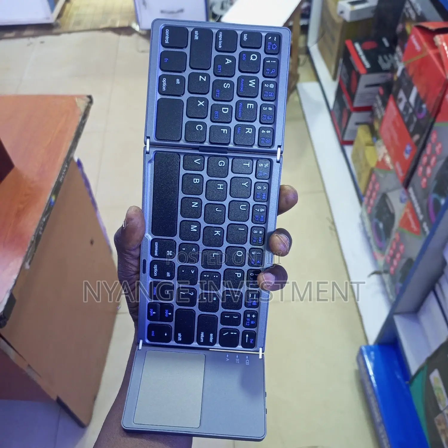 Keyboard Foldable Keyboard With Touchpad Portable