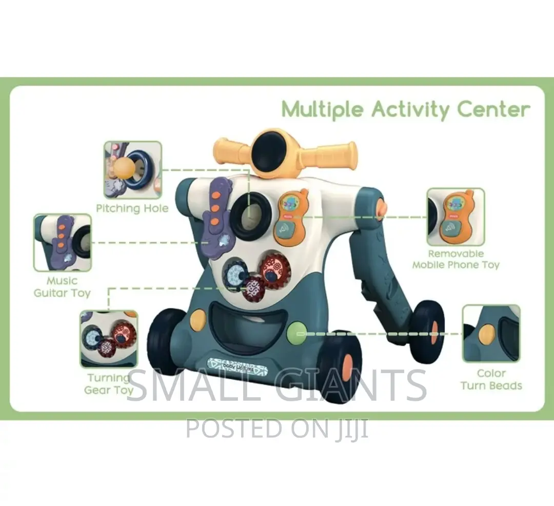 3 in 1 Four Wheels Baby Walker With Trolley