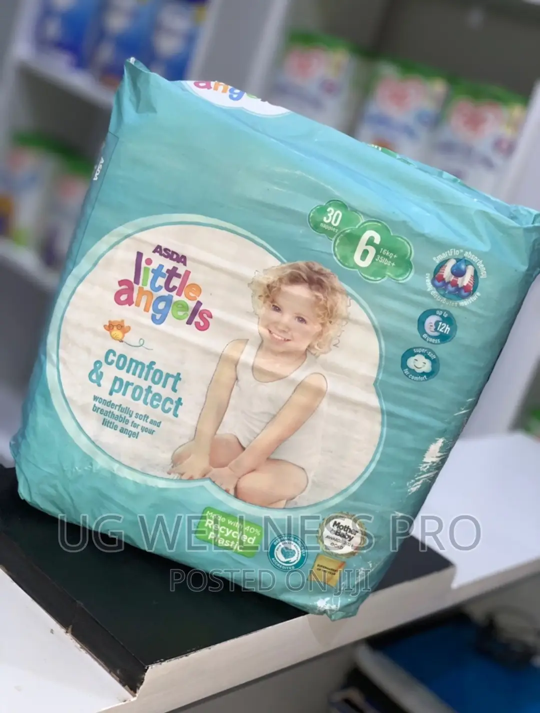 ASDA Little Angles Baby Diapers 6 16kg 30s