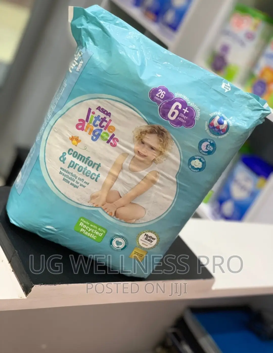 ASDA Little Angles Baby Diapers 6+ 20kg Plus 26s