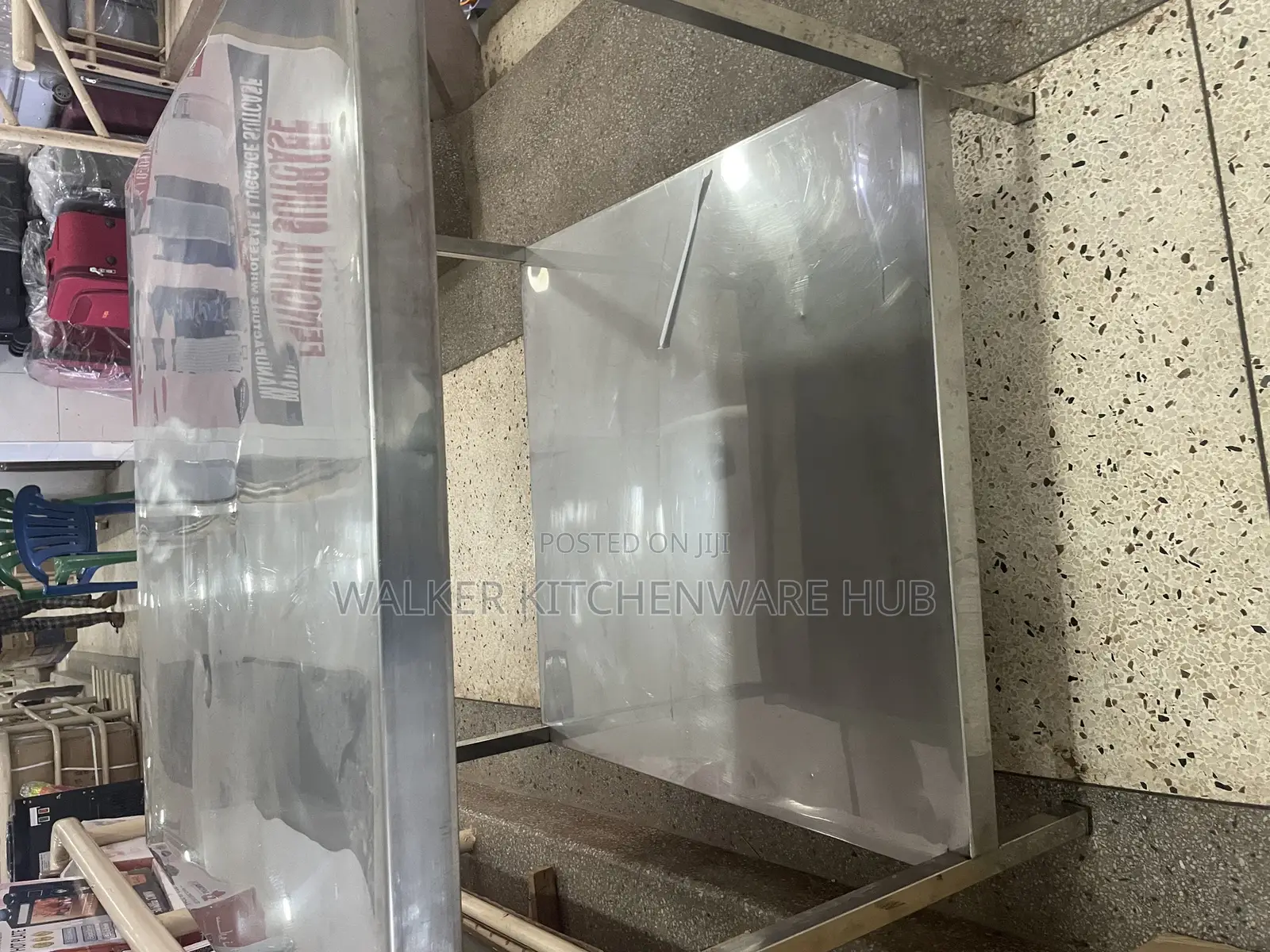 3ft .5inch Cube 3ftht Double Layer Working Aluminium Table